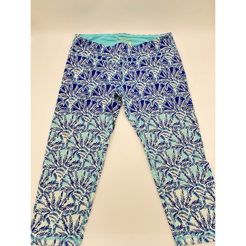 Lilly Pulitzer UPF 50+ Weekender Whisper Blue One Of a Kind Crop Leggings XL